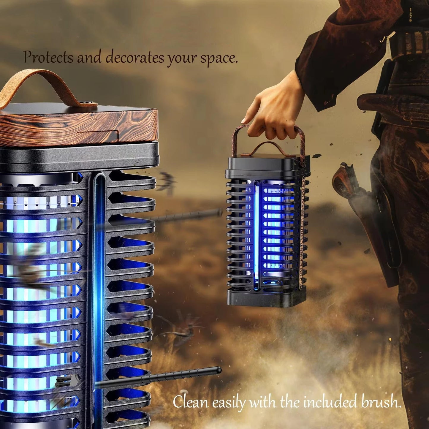 Electric Insect Zapper with UV Light and 360 Degree Coverage for Patios