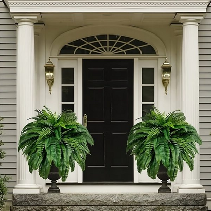 Artificial Boston Fern with 18 Flexible Branches and UV Resistant Coating, 43in Spread