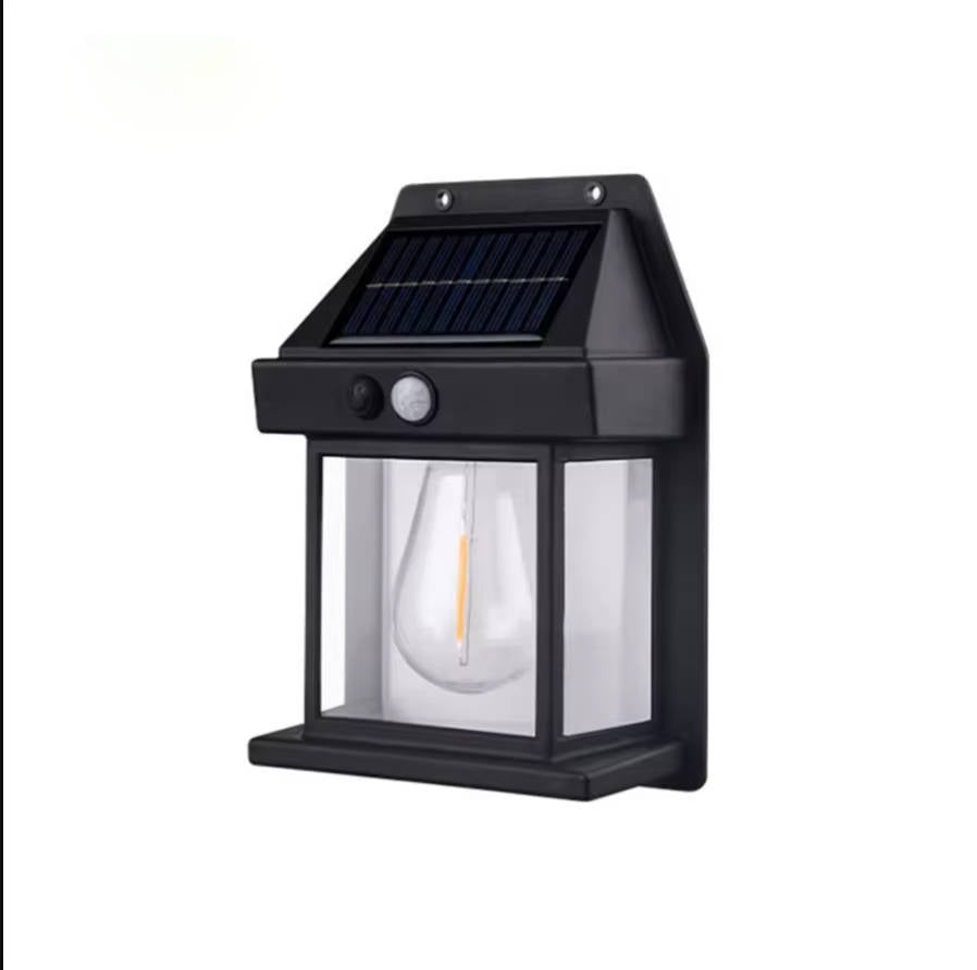 Solar Wall Lamp with Motion Sensor and Adjustable Mount, Set of 2