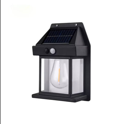 Solar Wall Lamp with Motion Sensor and Adjustable Mount, Set of 2