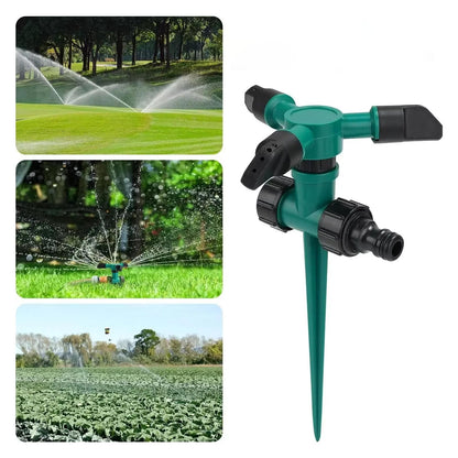Rotating Garden Sprinkler with 360-Degree Coverage and Adjustable Spray Angles, 5-Pack