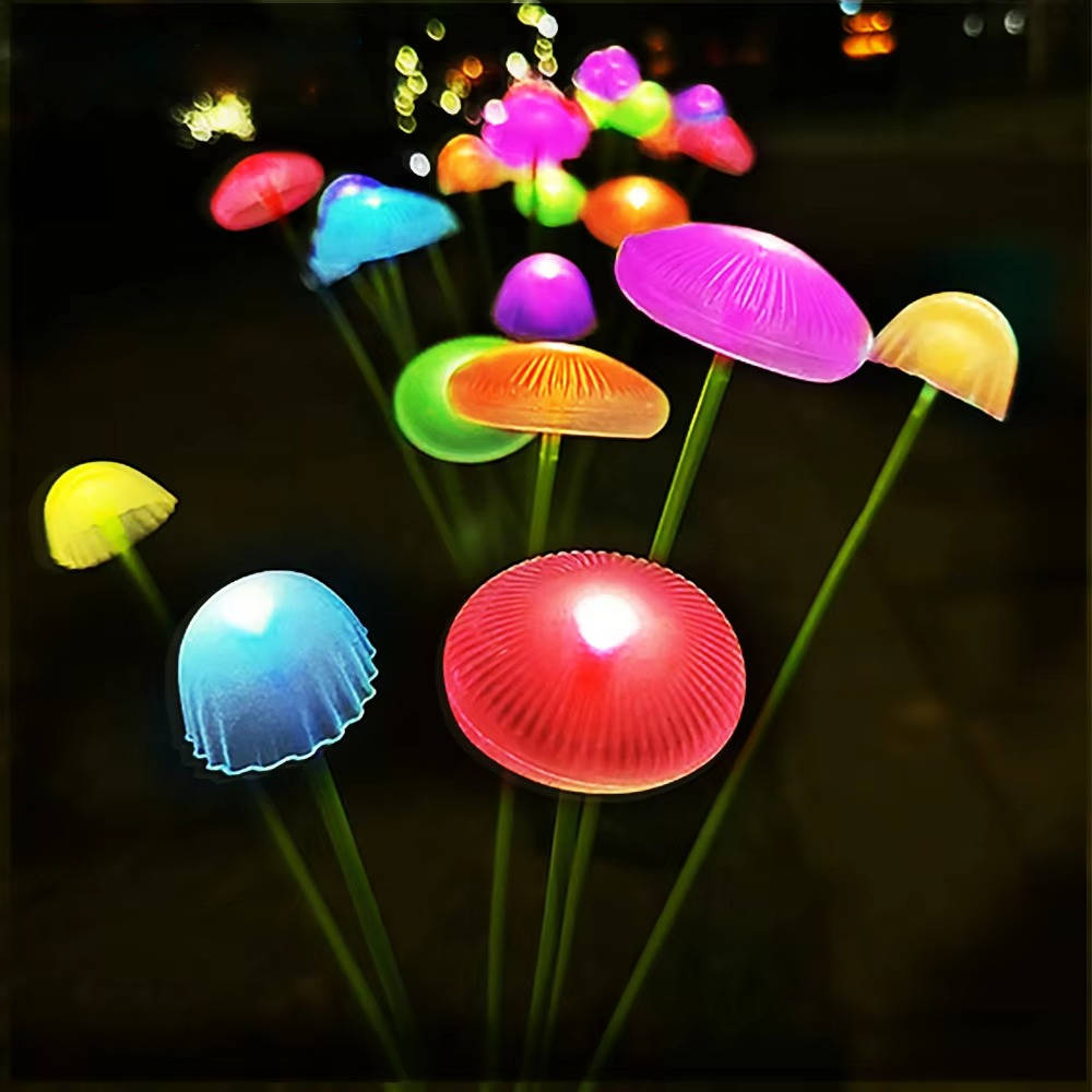 Solar Jellyfish Garden Light with RGB Color Changing LED and Automatic Sensor, IP65 Weather Resistant