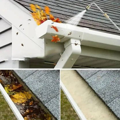 Telescoping Pressure Washer Wand with Six Nozzle Tips and Curved Attachment