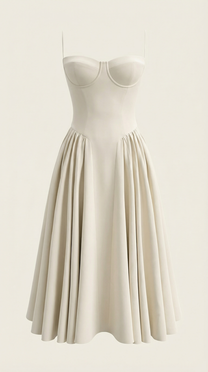 Odette Korset Midi Kjole