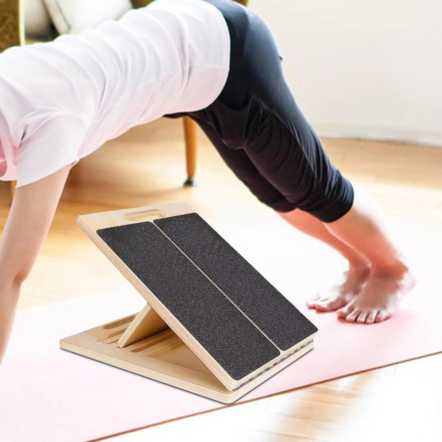 Calf Stretcher Slant Board with Adjustable Incline and Textured Grip Surface