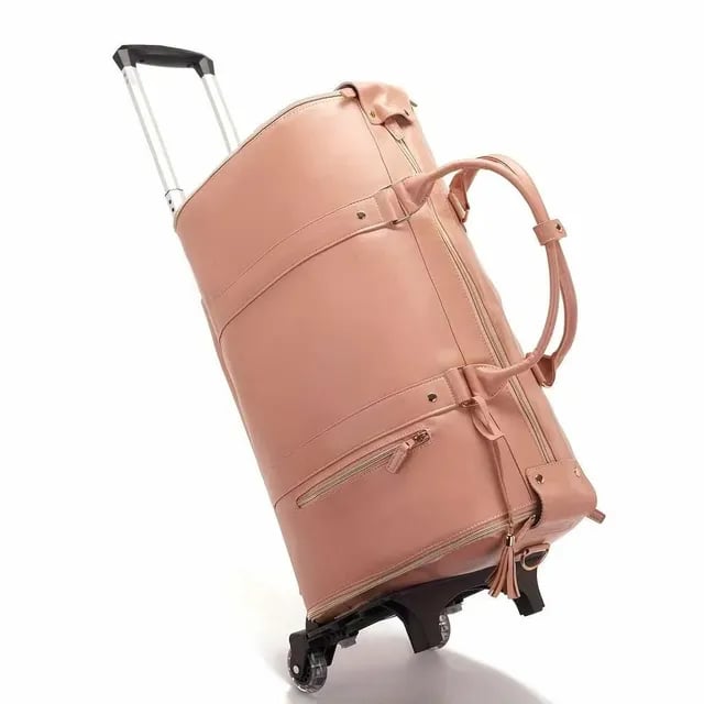 Carry On Travel Bag with Hanging Garment Zone and Shoe Compartment, 60 Liter