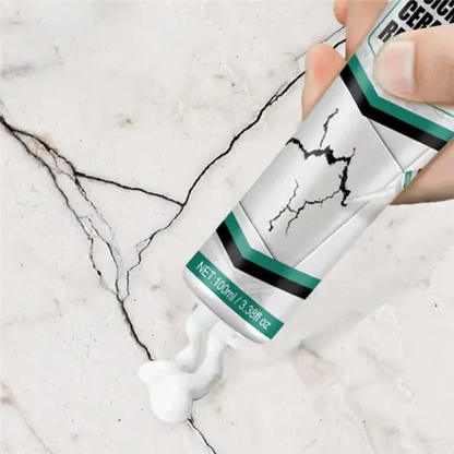 Tile Repair Paste with Spatula and Sandpaper for Cracks and Chips