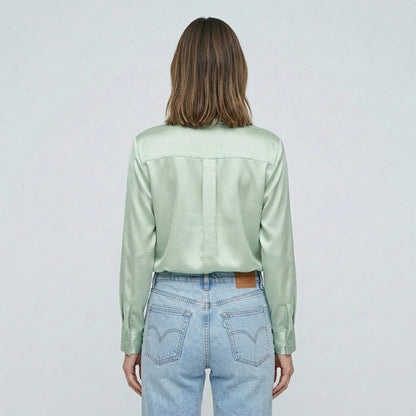 Siena Satin Longline Blouse