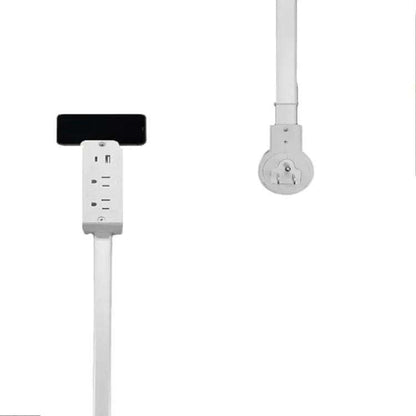 Wall Outlet Extender with Retractable Cord and Dual USB Charging Ports