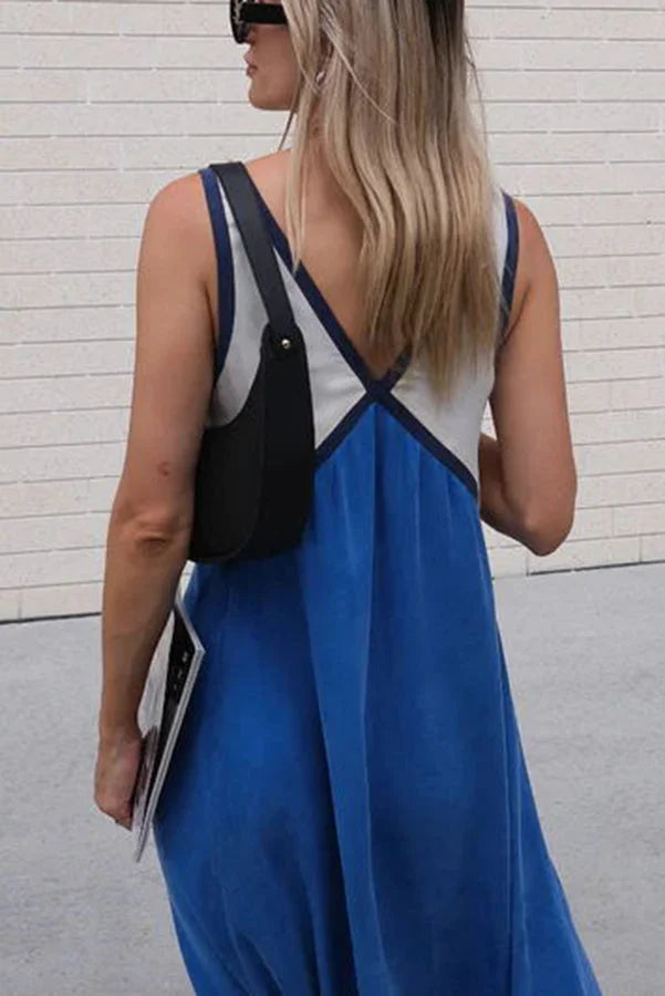 Iris V-Neck Colorblock Dress