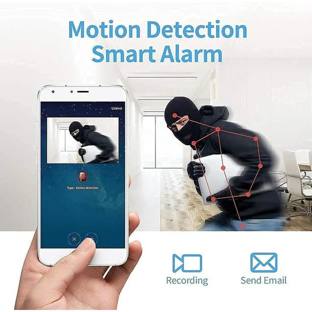 Wireless Camera with Night Vision and Motion Detection, 1080p HD Recording