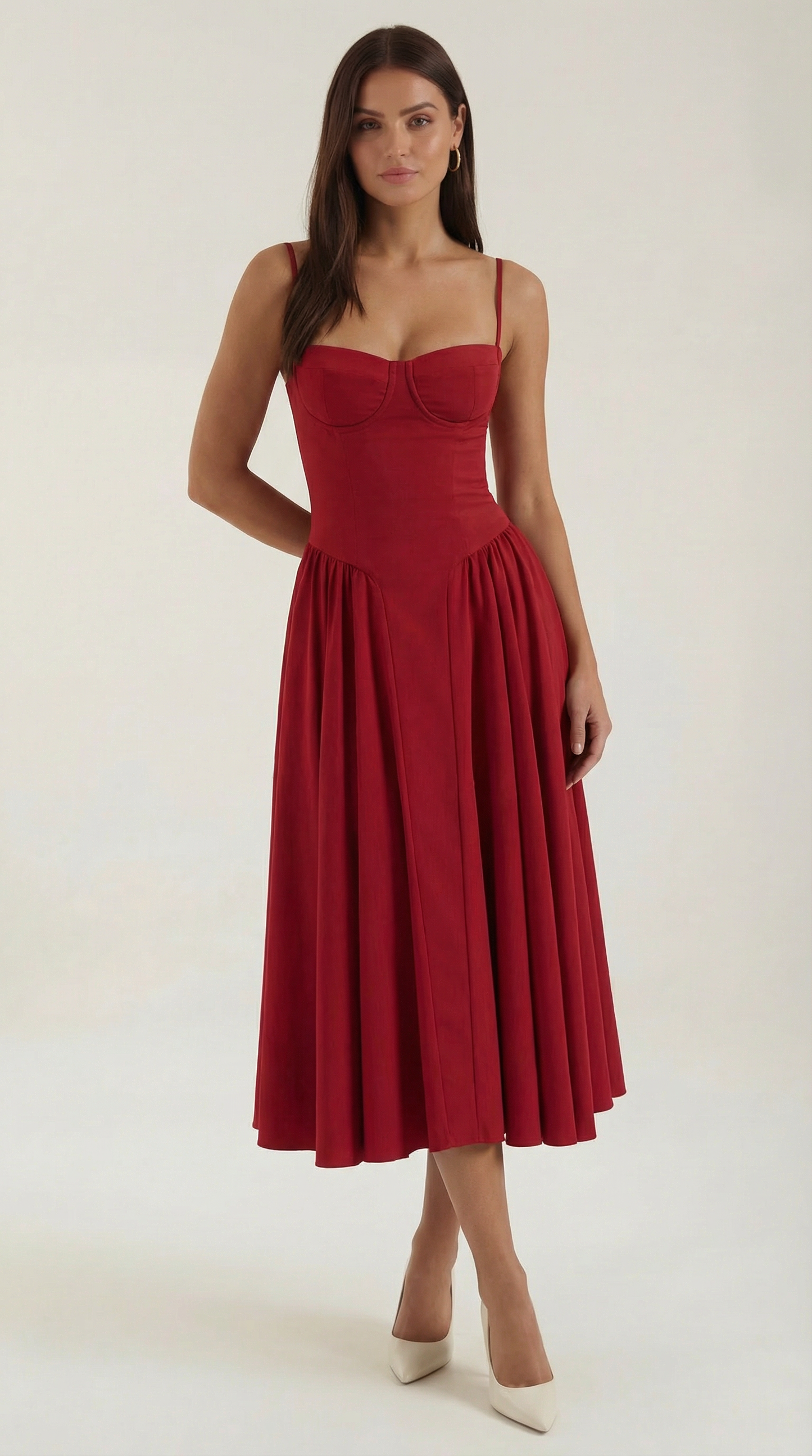 Odette Korset Midi Kjole