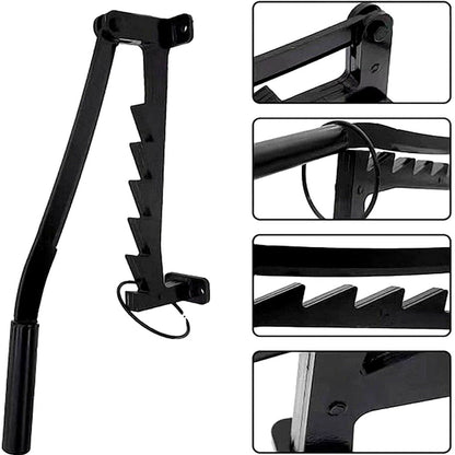 Wall Mounted Firewood Splitter with Lever Action and Carbon Steel Blade