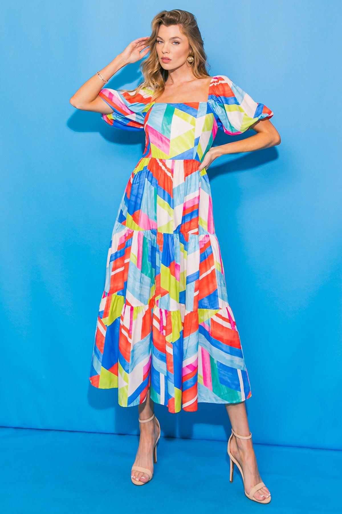 Amara Tiered Midi Dress