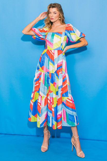 Amara Tiered Midi Dress