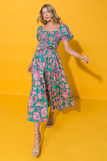 Luna Poplin Ankle Dress