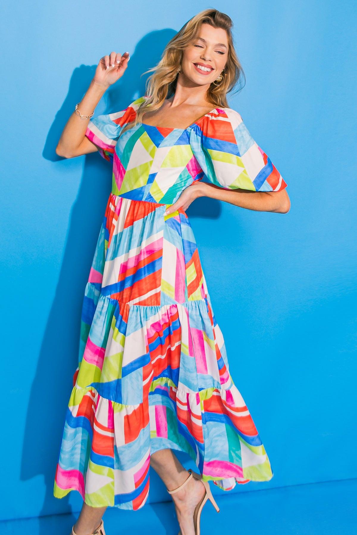 Amara Tiered Midi Dress