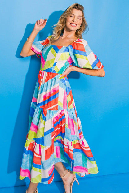 Amara Tiered Midi Dress
