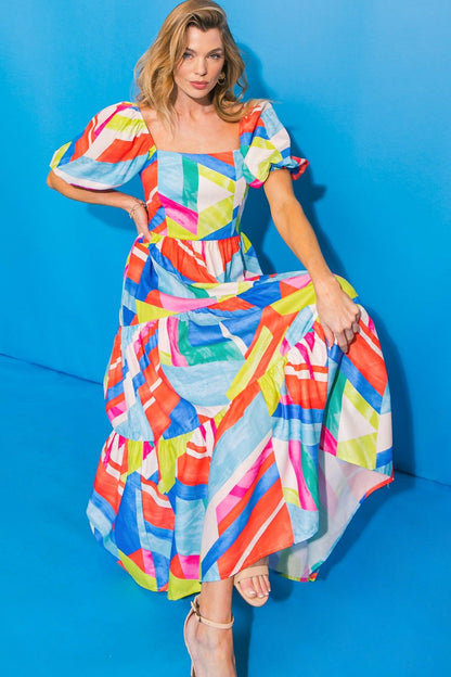 Amara Tiered Midi Dress
