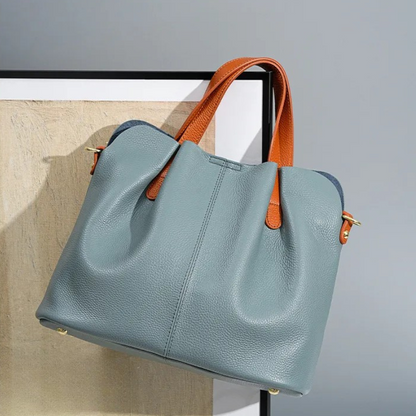 Lara Luksus Tote i Ægte Læder i Kohud