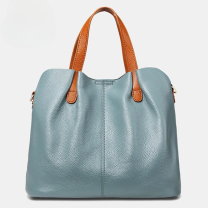 Lara Luksus Tote i Ægte Læder i Kohud