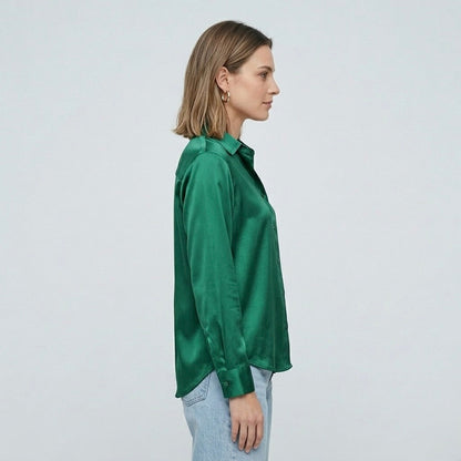 Siena Satin Longline Blouse