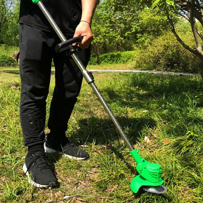 Cordless Grass Trimmer with 24v Battery and Interchangeable Blades, Telescopic Shaft