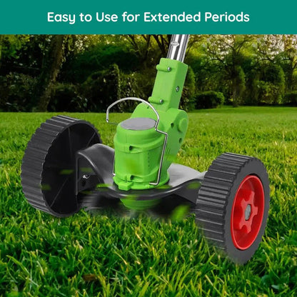 Cordless Grass Trimmer with 24v Battery and Interchangeable Blades, Telescopic Shaft