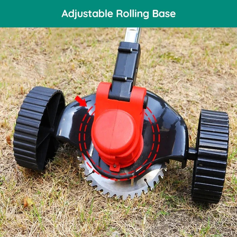 Cordless Grass Trimmer with 24v Battery and Interchangeable Blades, Telescopic Shaft