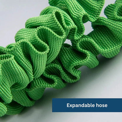 Telescoping Garden Hose with Multiple Spray Patterns and Compact Storage, 150ft