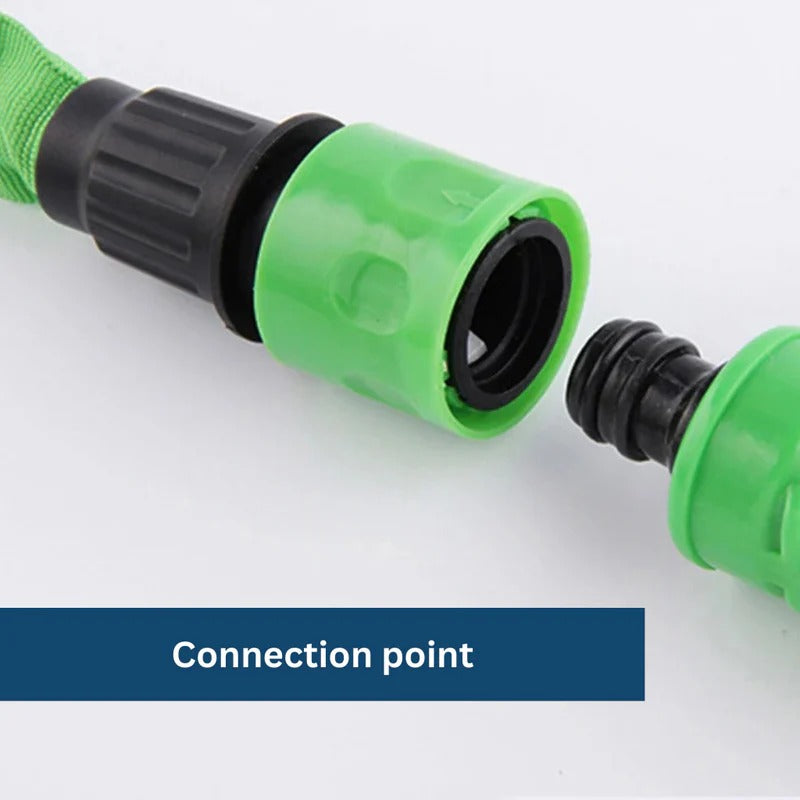 Telescoping Garden Hose with Multiple Spray Patterns and Compact Storage, 150ft