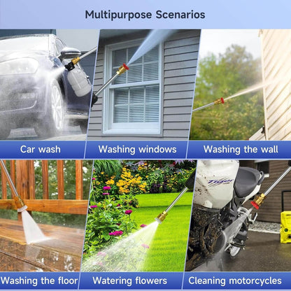 Cordless Pressure Washer with Rechargeable Battery for Car and Patio Use