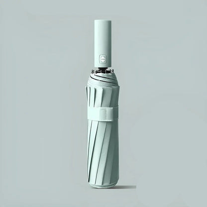 Manual Foldable Umbrella with Reinforced Frame and Rain Sun Coverage