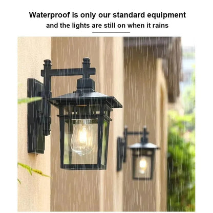 Wall Mounted Outdoor Light for Steps and Pathways with Sealed Construction