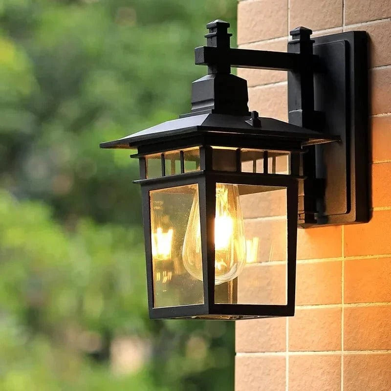 Wall Mounted Outdoor Light for Steps and Pathways with Sealed Construction