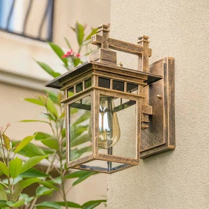 Wall Mounted Outdoor Light for Steps and Pathways with Sealed Construction