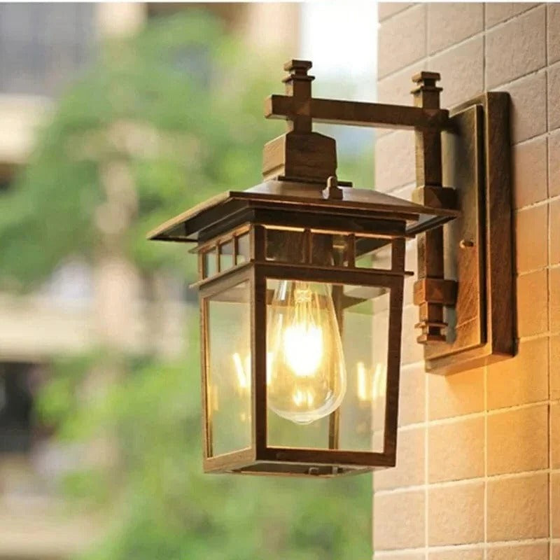 Wall Mounted Outdoor Light for Steps and Pathways with Sealed Construction