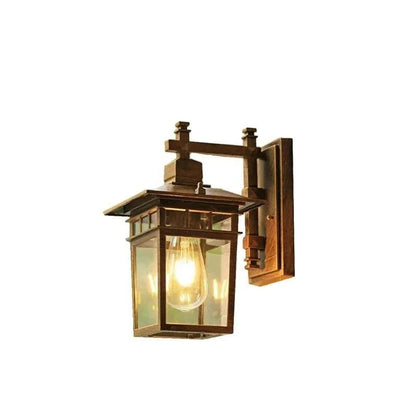 Wall Mounted Outdoor Light for Steps and Pathways with Sealed Construction
