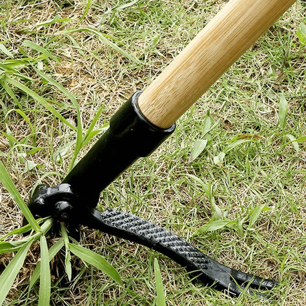 Stand Up Weed Puller with Four Claw Head and Detachable Design