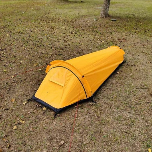 Single-Person Backpacking Tent with Reinforced Base and Mesh Lining, 1.52 lbs
