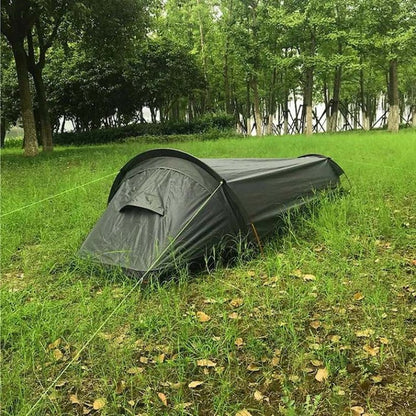 Single-Person Backpacking Tent with Reinforced Base and Mesh Lining, 1.52 lbs