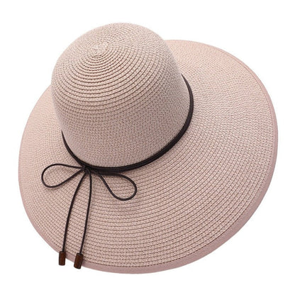 Foldable Sun Hat with Extended Brim and Adjustable Band for Travel