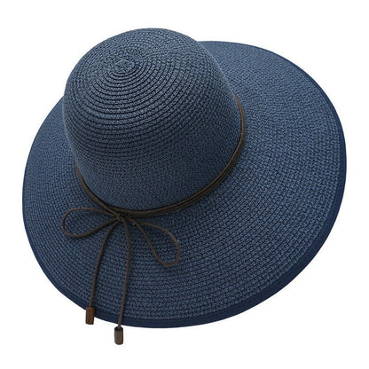 Foldable Sun Hat with Extended Brim and Adjustable Band for Travel