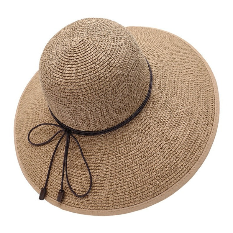 Foldable Sun Hat with Extended Brim and Adjustable Band for Travel