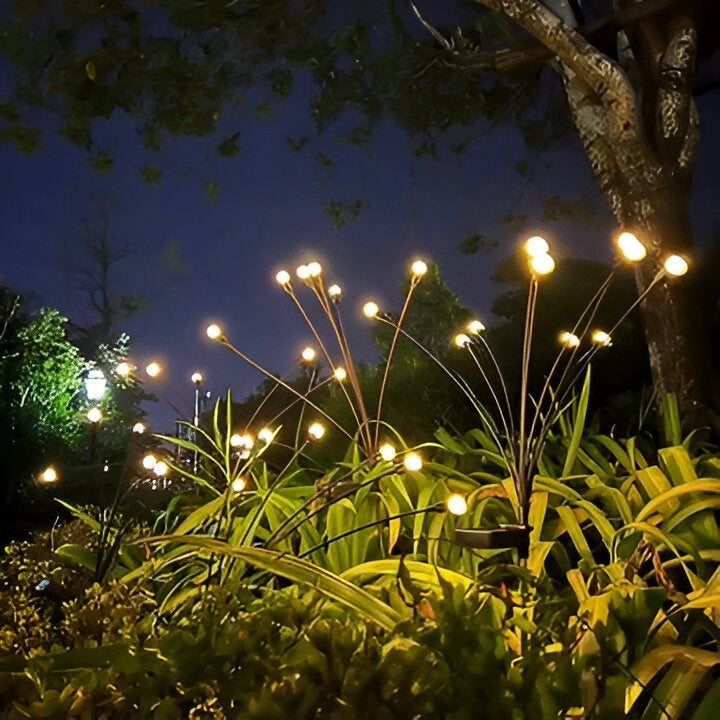 Solar Powered Garden Light with Swaying Stem and Warm White Glow, 27.5 Inch Height
