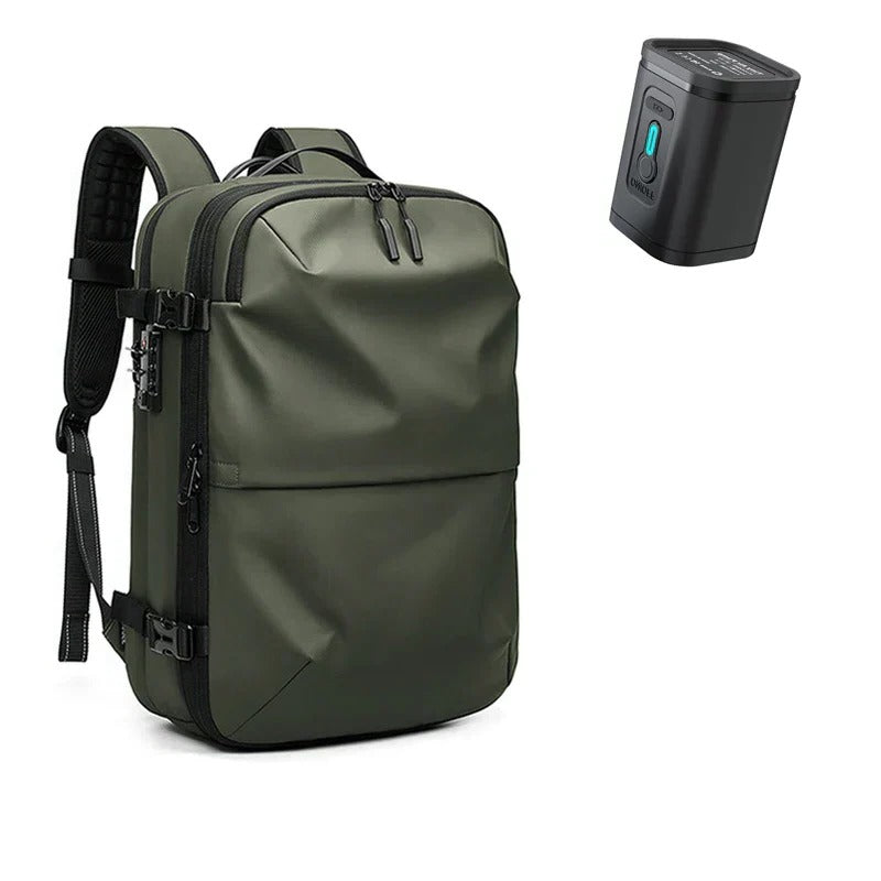 Water Resistant Travel Backpack with Compression Zones and Lockable Closures
