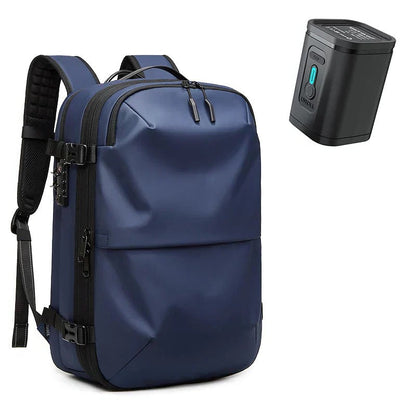 Water Resistant Travel Backpack with Compression Zones and Lockable Closures