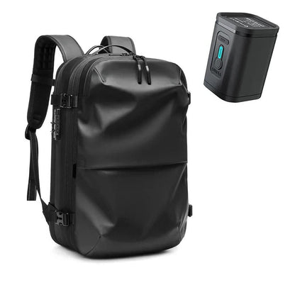 Water Resistant Travel Backpack with Compression Zones and Lockable Closures