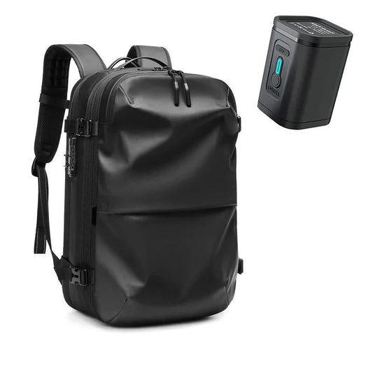 Water Resistant Travel Backpack with Compression Zones and Lockable Closures