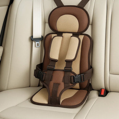 Portable Child Travel Seat with Five Point Harness and Washable Fabric